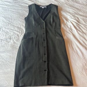 Diane Von Furstenberg Pinstripe vest dress